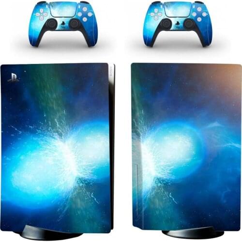 Science Fiction Style PS5 Digital Edition Skin Sticker for Playstation 5 Console & 2 Controllers Decal Vinyl Protective Skins 9