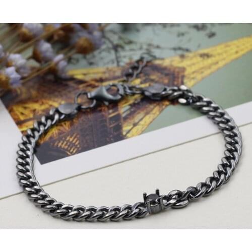 Thai Silver Retro Chain 925 Sterling Silver Temperament Personality With Bracelet Jewelry