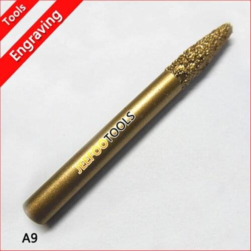 A9-6*3*20mm Carbide Cutting Tools/ Cnc Engraving Bits/ Marble Stone/ Wood Cnc Router Bits For carving Machine