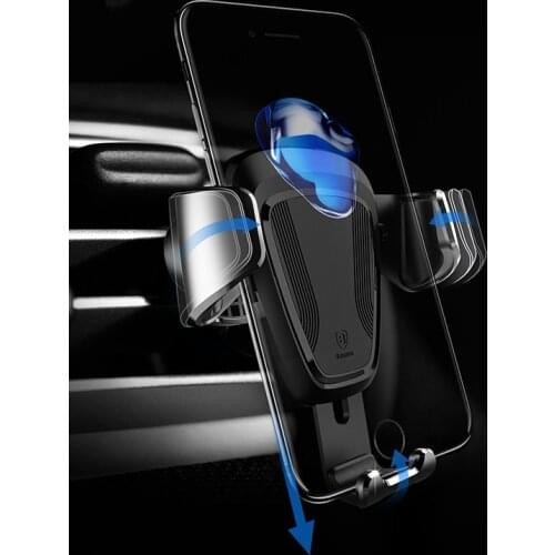 New car universal mobile phone holder creative gravity shockproof mobile phone navigation bracket car air outlet car holder 0358