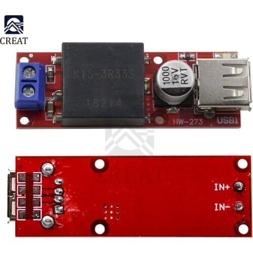 5V USB Output Converter Board DC-DC 7V-24V To 5V 3A Step-Down Non-isolated Buck KIS3R33S Module KIS-3R33S Overcurrent Protection