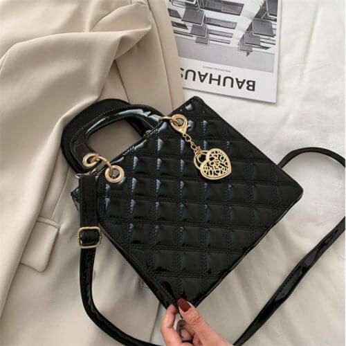 Diamond stripe womens handbag womens luxury designer cross bag high quality leather shoulder strap messenger bag handbag handb