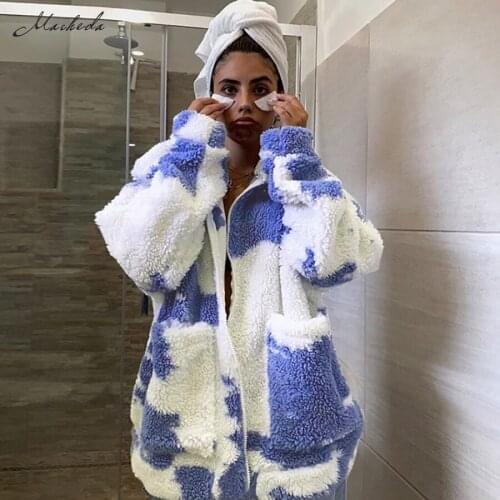 Macheda Autumn Winter Warm Sweater Women Casual Long Sleeve Turn-down Collar Top Fashion Long Zipper Keep Warm Lady Clothing New