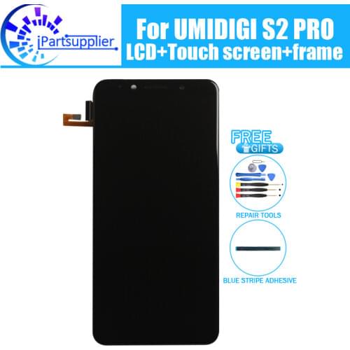 UMIDIGI S2 Pro LCD Display+Touch Screen Digitizer +Frame Assembly 100% Original New LCD+Touch Digitizer for UMI S2 Pro+Tools