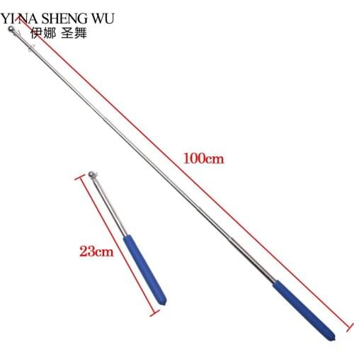 1 Pair Belly Dance Accessory Stick Belly Dance Wings Stick Egypt Indian Dance Isis Wings Stainless Steel Telescopic Rods 5 Color