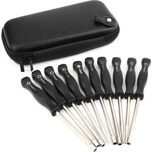 10 pcs Multi-Function Adjusting Screwdriver Tool Kit with Box Tool Kit Hand Tools for Common Screwdriver Set Daily Use