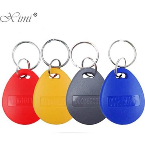 100pcs 125KHz TK4100 EM4100 not Copy not Rewritable RFID Tag 125khz card Proximity Token Keyfobs