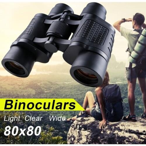 80X80 Binoculars Long Range HD Prism Glass Lens Night Vision Telescope for Hunting, Bird Watching, Concerts Sports