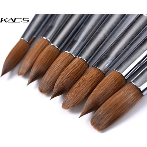 Acrylic Nail Brush Kolinsky Sable Brushes UV Gel Nail Brush Crystal Painting Drawing Carving Dotting Pen DIY Nail Design Brushes