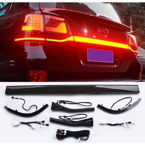 Car Styling LED Rear Cross Running Lamp Warning Light For Toyota Land Cruiser 200 LC200 2016 2017 2018 2019 2020 Accessories