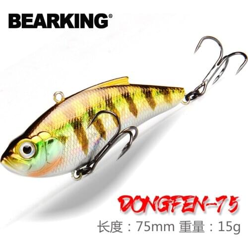 BEARKING 75mm15g Top professional Wobblers fishing tackle fishing lures vibration bait for ice fishing Artificial accessories