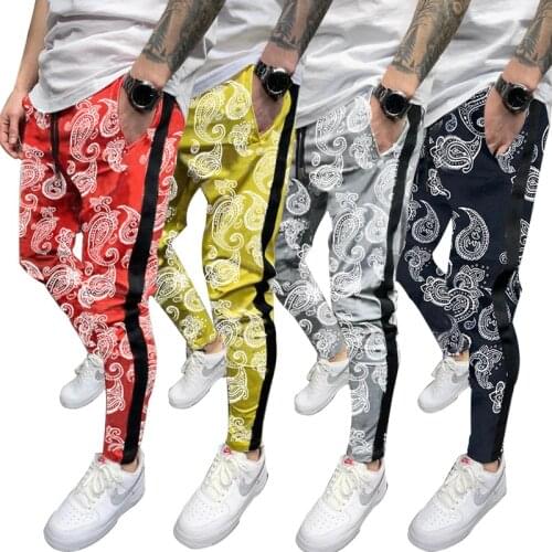 New Hip Hop MENS Pants sweatpants Man Fashion Street Sports Pants Mens Jogging Casual Slim Fit Trousers Street Clothing