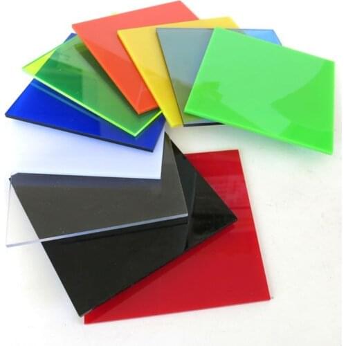 Black Acrylic Sheet Plate Plastic Plexiglass Panel 8*8cm Perspex Sheet Plastic Board DIY Model