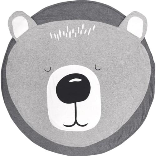 Child Play Mats kids animal Crawling Carpet Floor Rug Baby soft cotton sleeping Game rugs Children Room Decor Photo Props 90CM