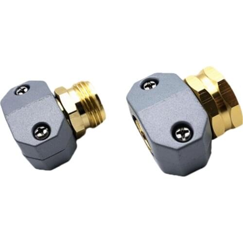 Garden Hose Repair Fittings, Zinc and Aluminum Male and Female Hose End Water Hose Repair Connector