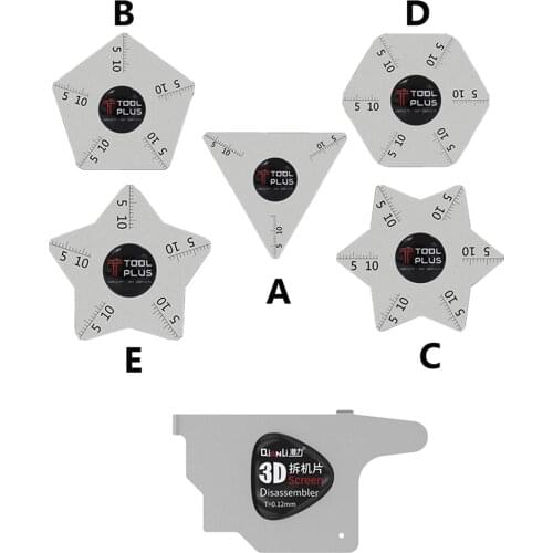 QIAN LI Stainless Steel Pry Tool Ultra Thin Stainless Steel LCD Screen Opening Tools Multi Type Thin Pry Blade Smartphone DIY