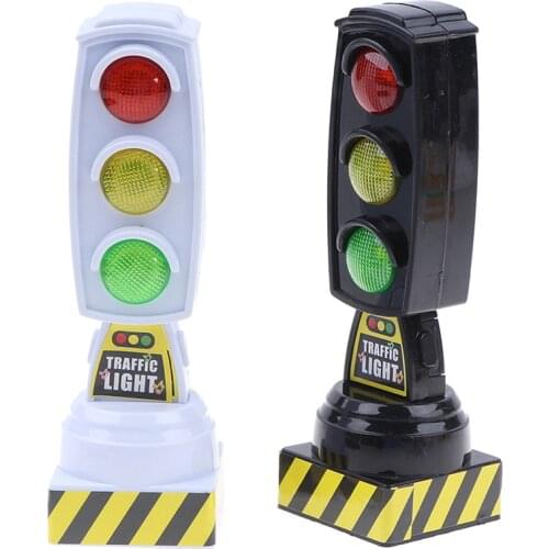 Creative Mini Traffic Light Color Lamp Traffic Signal Light Toys With Sound and Light Early Education toy for Children Kids