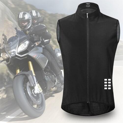 Mens Summer Cycling Vest Running Outdoors Sleeveless Jersey Coat Suit Top Motorcycle Windproof Waistcoat Bike Bicycle Jacket