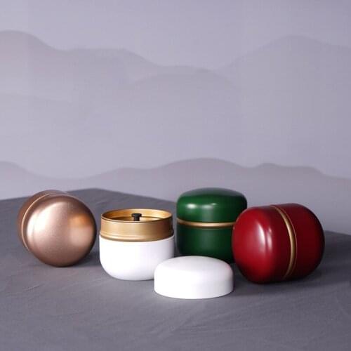 1pcs Tea Containers Mini Tea Caddy Metal Storage Boxes for Dry Storage Spices Coffee Powder Camping Party Favor and Sweets Gifts