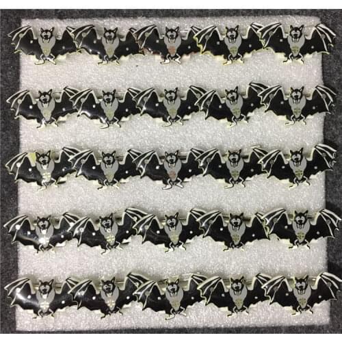 Fashion LED Light Glowing Blinking Women Kids Brooch Pins Halloween Ghost Bat Festival Brooches Christmas Halloween Gift