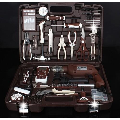 Hardware Toolbox Set Maintenance Electrician Set Multifunctional Household Manual Combination Electric Drill Electrical