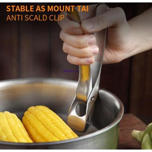 Stainless Steel Anti scald clip For Steamed Food kitchen utensil pot pan holder clips dish plate clip Clamp pan gripper