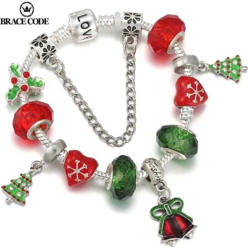 New Bells Pendant Lucky Bracelet Birthday Gift New Year Gift LOVE Silver Plated Bracelet Mens and Womens Bracelets