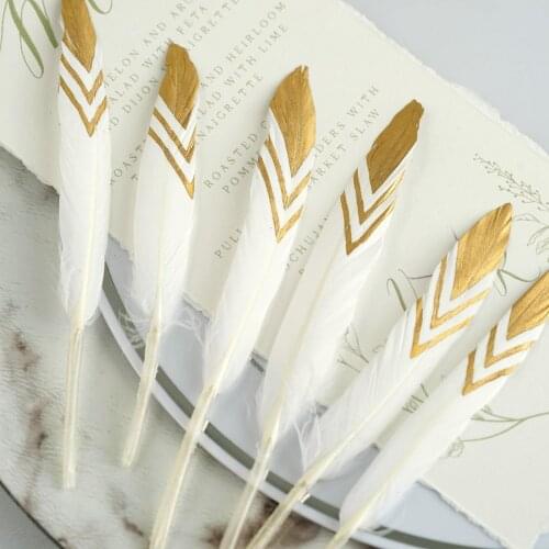 20 pcs Glitter Goose Feather 10-15 CM Wedding Party Decoration Plumes feathers for Crafts jewelry making Accessories plumas