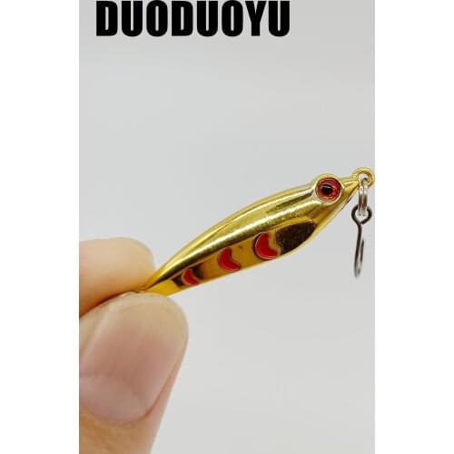 DUODUOYU 10PCS/LOT Spoon Metal Bait Spinnerbait 2.5g/4.5g Mini Fish Small Fish With Single Hook Freshwater Saltwater Pike Tackle