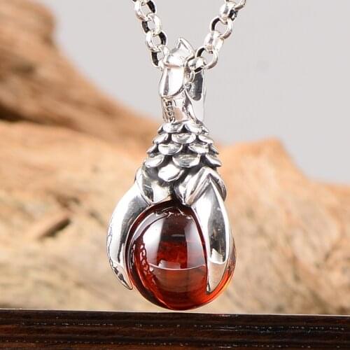 S925 Sterling Silver Vintage Dragon Claw Pendant Necklaces Charm For Men Woman Jewelry