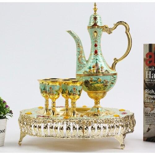 High quality zinc alloy wine set for bedroom office living room and front desk study