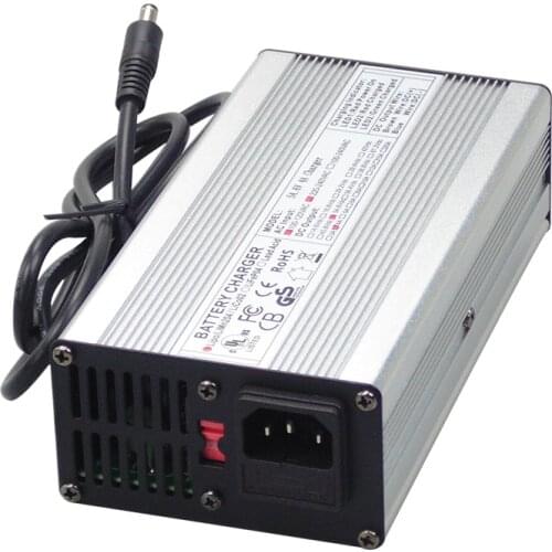 AC 110v/220V DC output 54.6v 2A 3A 4A li-ion battery charger 13S 48V battery charger with fan