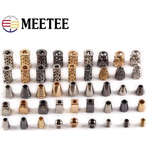 100pcs Metal Bells Buckle Tighten Adjust Fixed Cords Lock Stopper DIY Pants Non-slip Jacket Cord End Buckles Decor Button DS024