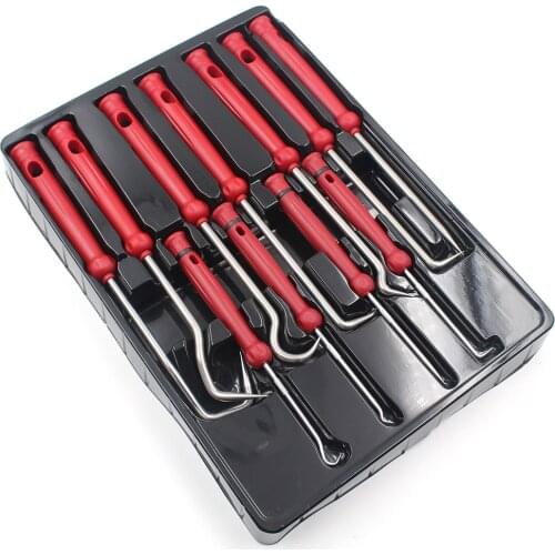 11PCS Car O-Ring Oil Seal Tool Scraper Removal Special-Shaped Hooks Tools Oil Seal Rubber Extractor Puller Screwdriver Hand DIY