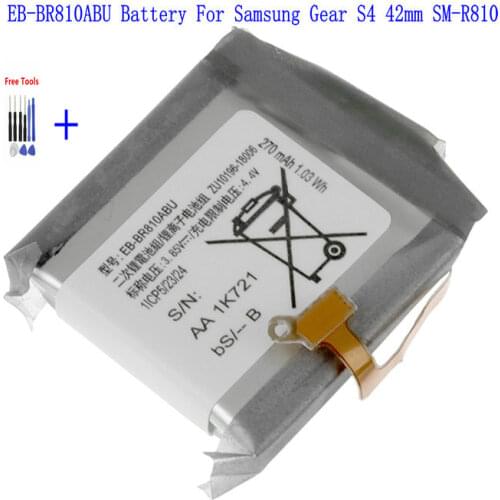 1x 472mAh EB-BR800ABU Replacement Battery For Samsung Galaxy Gear S4 SM-R800 SM-R810 SM-R805 R800 R810 R805W + Repair Tools Kit