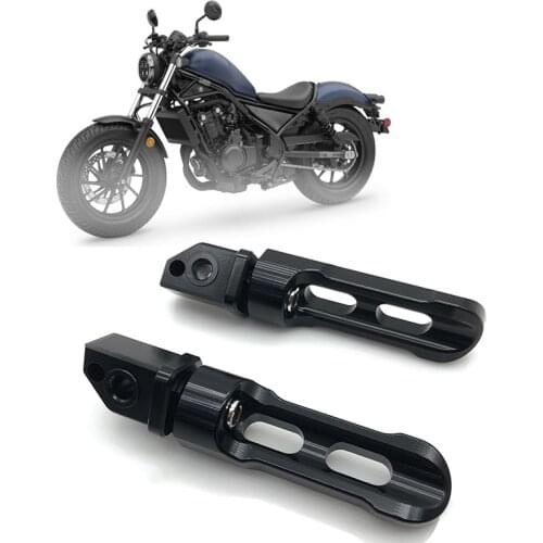 2Pcs Motorcycle Rear Passenger Foot Pegs Pedals Footrest for Honda CMX300 CMX 500 REBEL 2017-2021