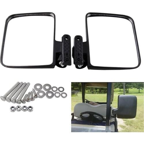 2pcs Universal Golf Car Side Mirror Rear View Mirror Golf Cart Mirrors For EzGo Club Car For Yamah Moveland RHOX Accessories
