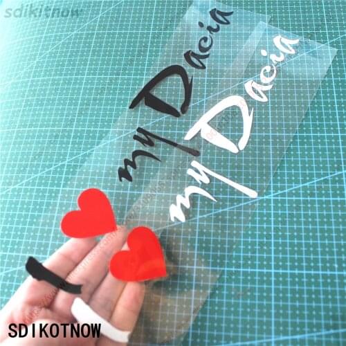 2020 Custom 28x6.8cm I love my car Decal Funny Sticker Styling Window for renault dacia duster logan sandero lodgy Accessories