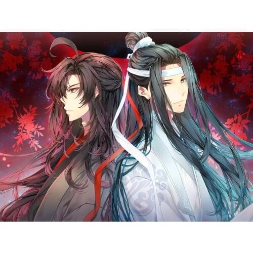 5D DIY Diamond Painting Anime Mo Dao Zu Shi Chenqingling Wei Wuxian Lan Wangji Chinese Style Cross Stitch Kits Home Decor Gift