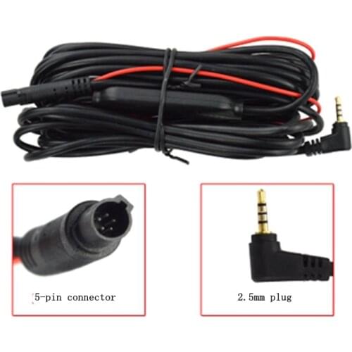 Car after the pull cable 5-pin extension cable video cable 2.5mm plug 5.5 m 10 m 15 m