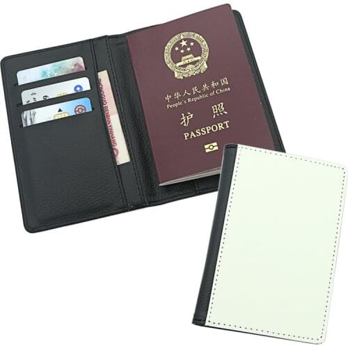 Free Shipping 10pcs/lot Blank Sublimation PU Leather Passport Cover Hot transfer Printing Passport Holder Case
