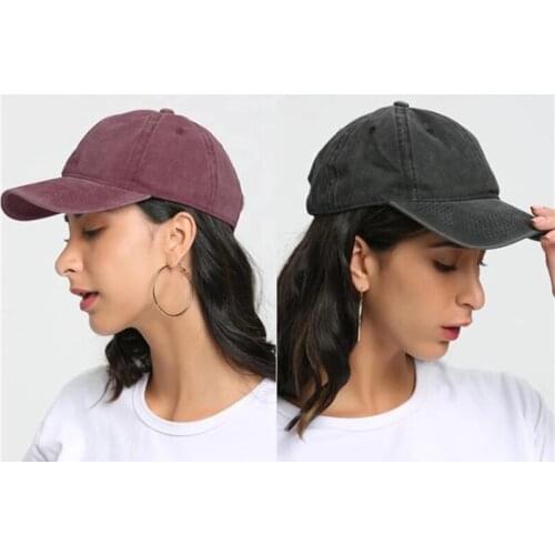 Baseball Dad Hat 6 Panel Vintage Washed Cotton Low Profile Solider Color Adjustable Baseball Caps Men Women Outdoor Sport Cap