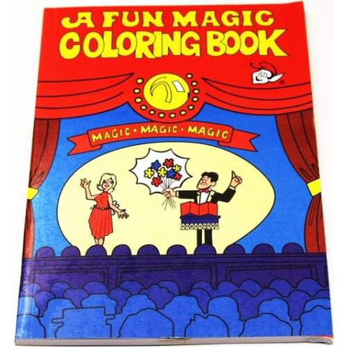 Large Size Magic Coloring Cartoon Book Magic Tricks 28*21mm Best For Children Magic Stage Gimmick Illusion Mentalism Funny