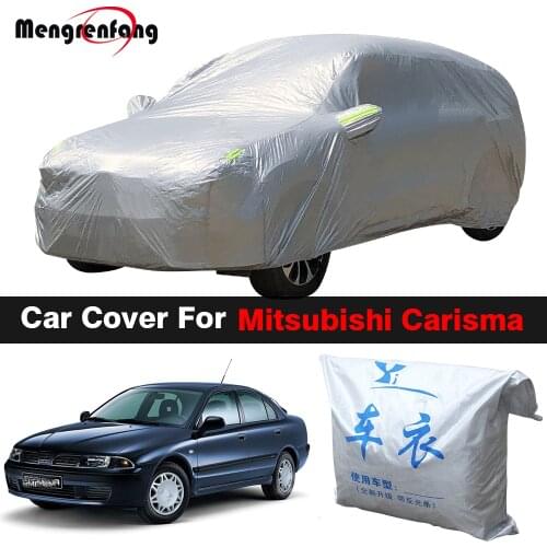 Full Car Cover Outdoor Anti-UV Sun Shade Rain Snow Ice Resistant Cover Dust Proof For Mitsubishi Carisma 1995-2004