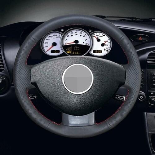 Black Artificial Leather Car Steering Wheel Cover for Renault Duster Dacia Duster 2011-2015