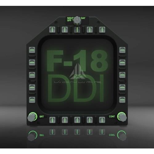 F / A-18C Bumblebee cockpit simulation flight DDI and other instruments DCS or falcon BMS