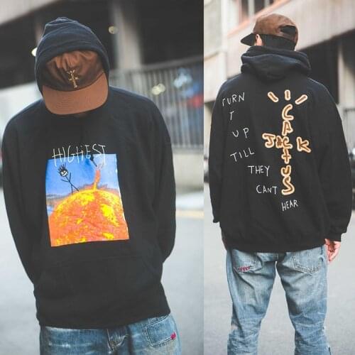 Travis Scott Highest in the Room Catcus Jack Fleece Hoodies Men and Women Streetwear Oversize Casual Loose Autumn Sweatshirts