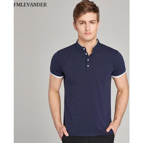 FMLEVANDER Short Sleeve Polos For Men