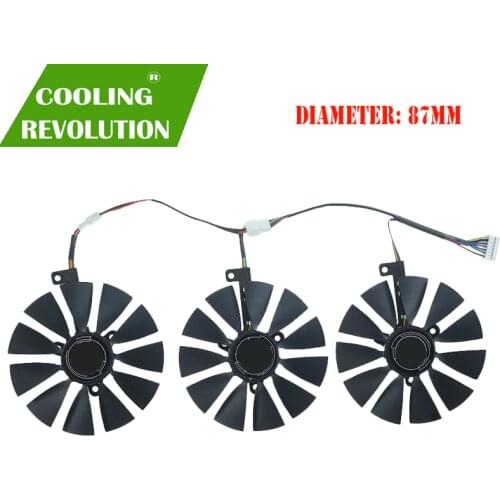 87MM FDC10U12S9-C FDC10H12S9C Graphics Card Cooling Fan for ASUS ROG STRIX ROG STRIX RTX2060 2060S 2070 GAMING