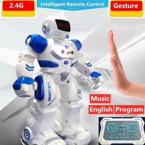 Remote Control Intelligent Smart Robot Can Music Singing Touch Sensor Learnning English Sliding Toy Program Gesture Control Gift